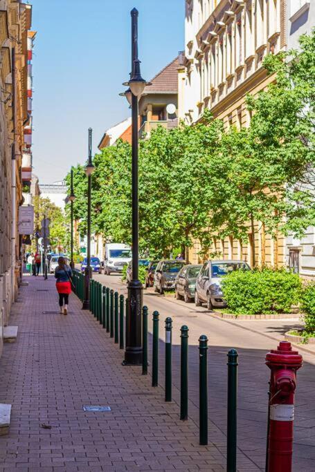 Roomy Apartment 80Sqm At City Center Free Parking Space, Ac & Balcony Budapest Kültér fotó