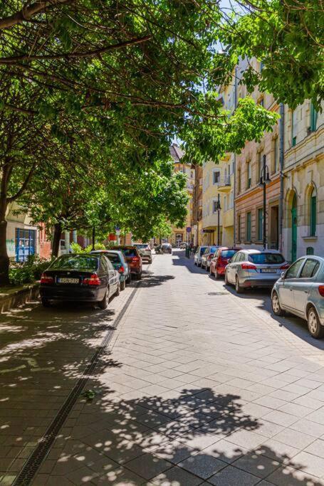 Roomy Apartment 80Sqm At City Center Free Parking Space, Ac & Balcony Budapest Kültér fotó